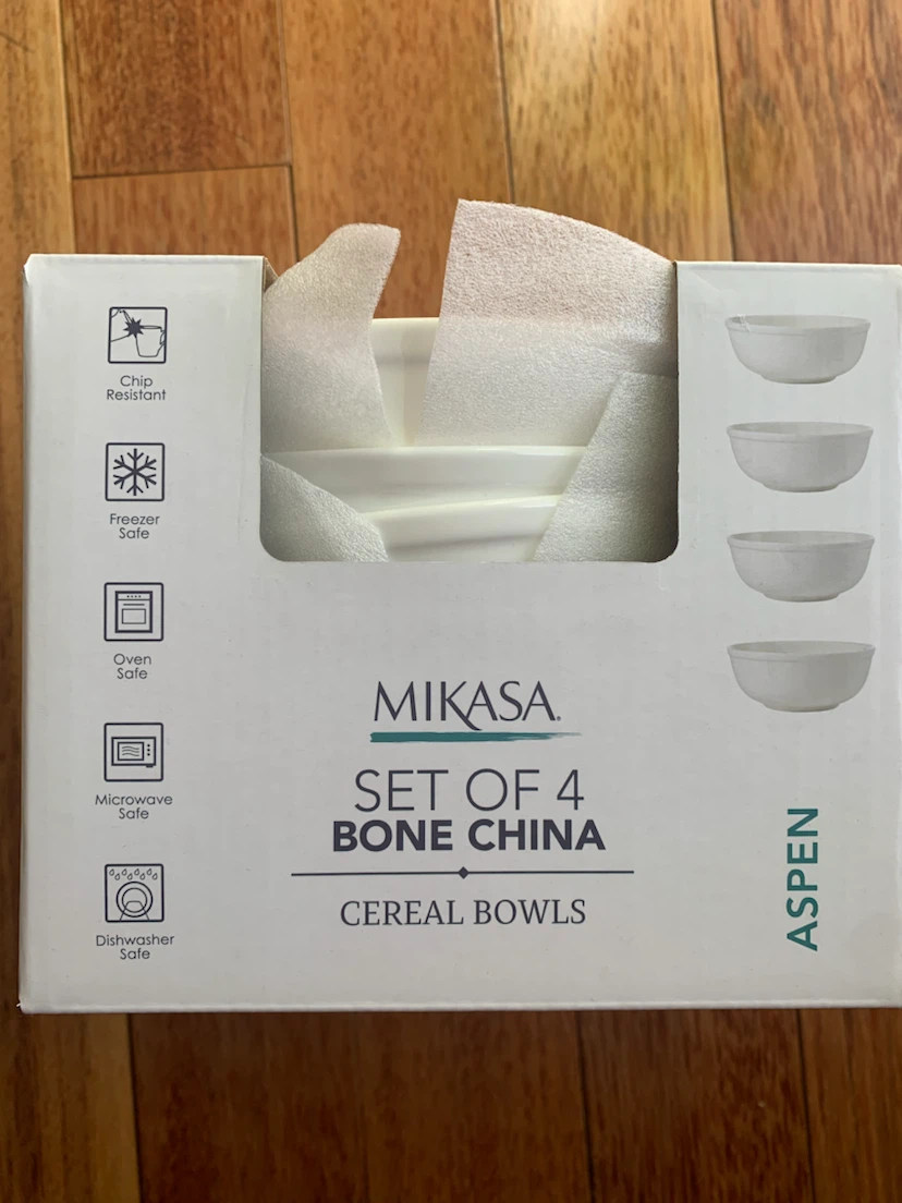 Mikasa Aspen Set of 4 Bone China Cereal Bowls - photo 3