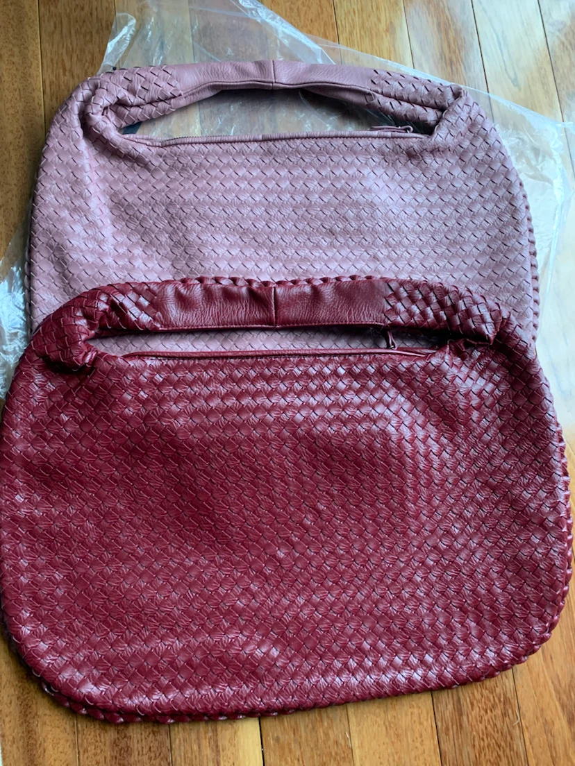New SOFRA Woven Hobo Bag - Burgundy - photo 3