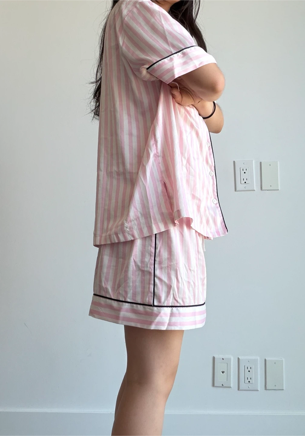 Victoria's Secret Pink Stripe Pajama Set L/G - photo 2