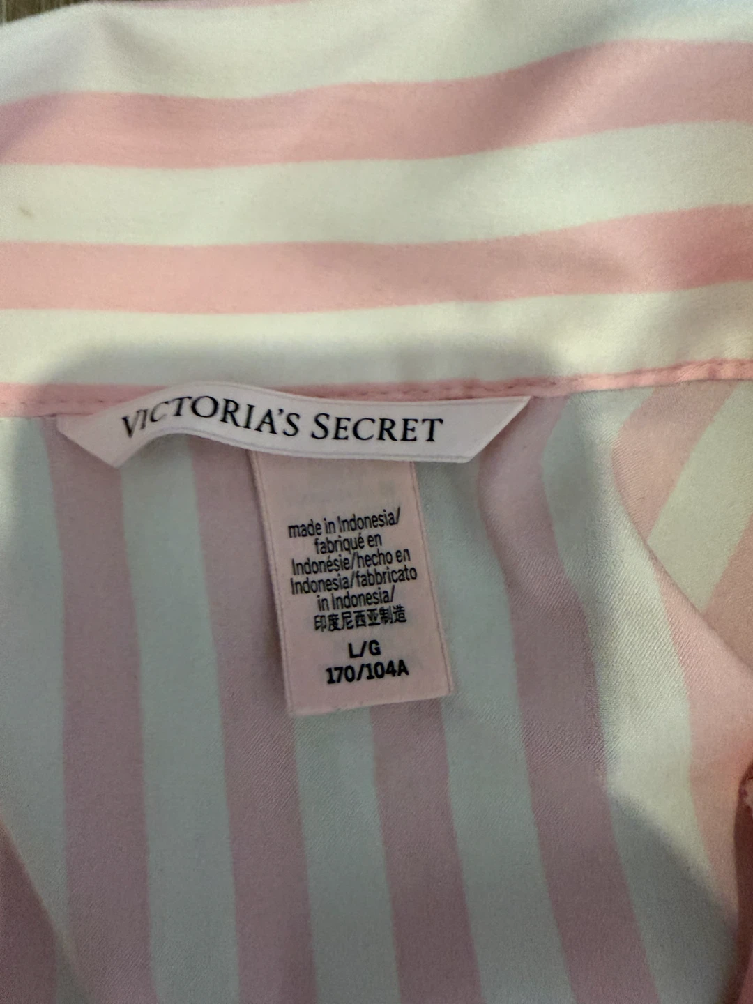 Victoria's Secret Pink Stripe Pajama Set L/G - photo 4