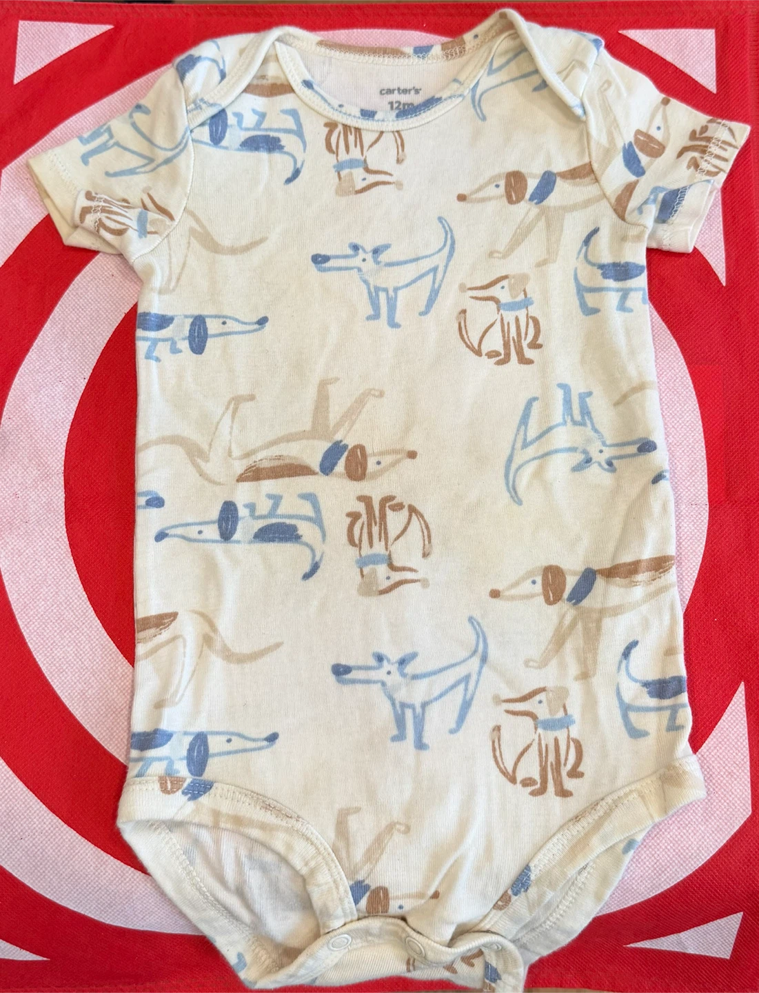 Carter's Baby Bodysuit 12m Dog Print