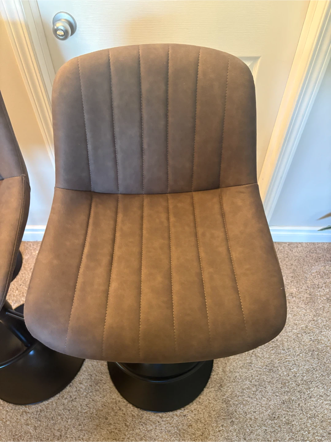 Set of 2 Brown Bar Stools - photo 4
