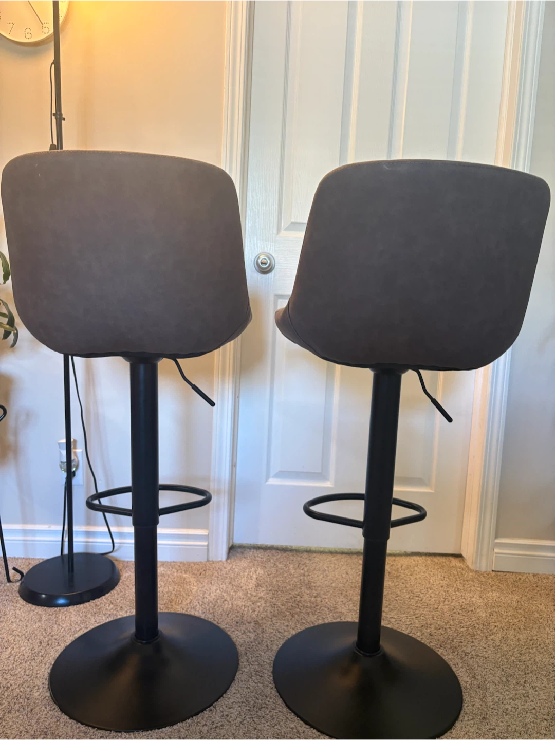 Set of 2 Brown Bar Stools - photo 5