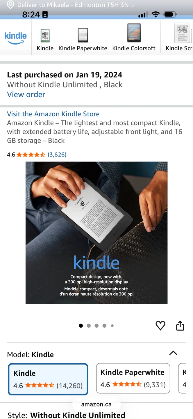 Kindle (11th Gen) - 16GB - Black - photo 5