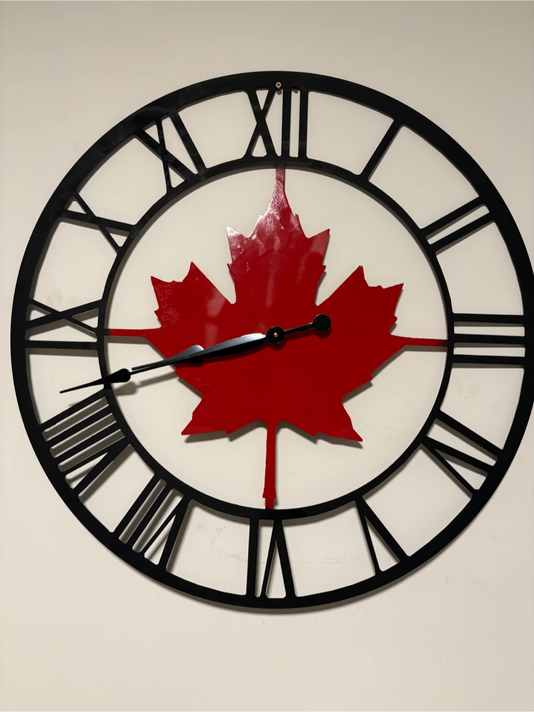 75 cm (30”) Canada Maple Leaf Wall Clock