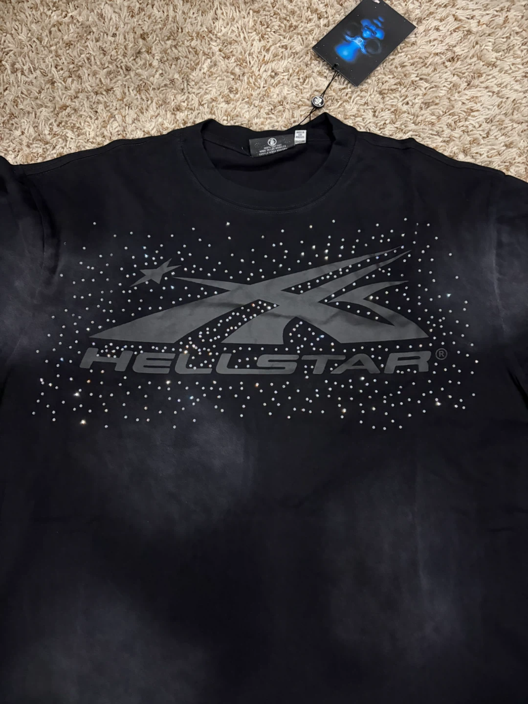 Hellstar T-Shirt Black with Rhinestones - photo 2