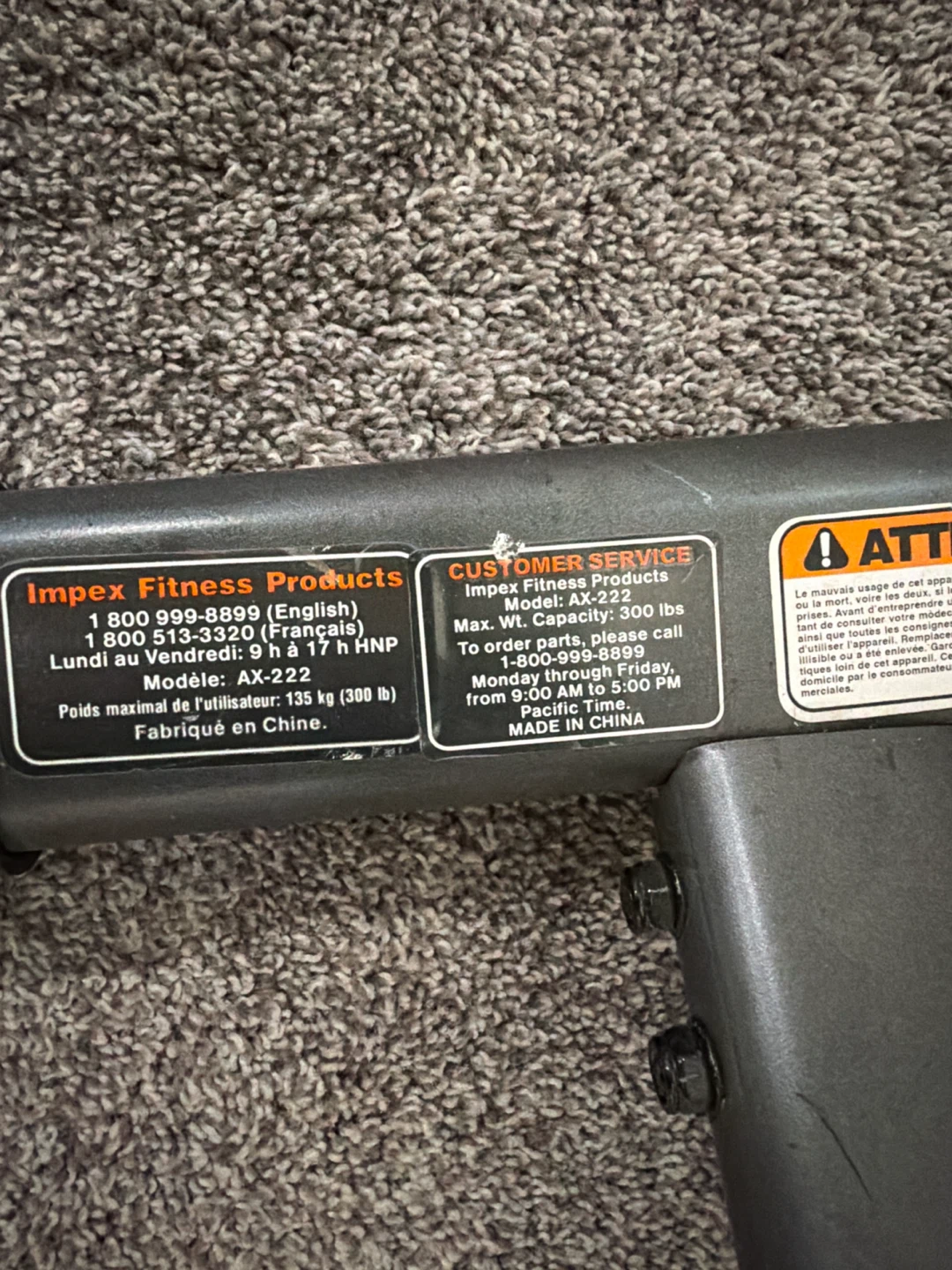 Apex Fitness Products Weight Bench - photo 2