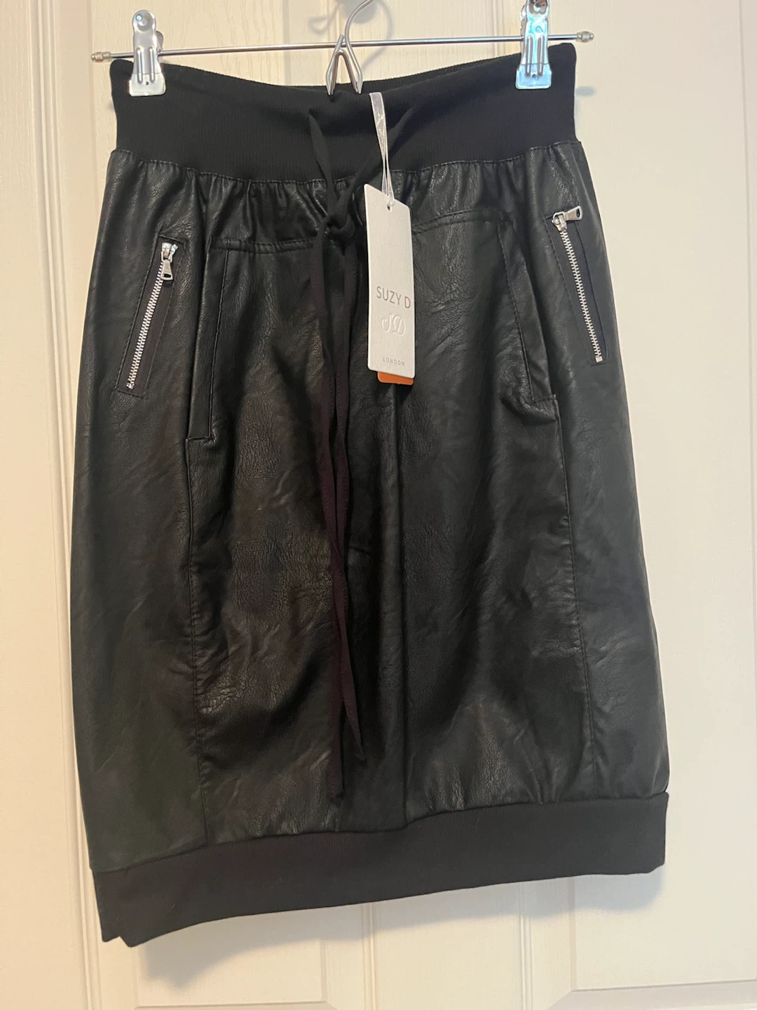 Mila Faux Leather Skirt - XS - Black