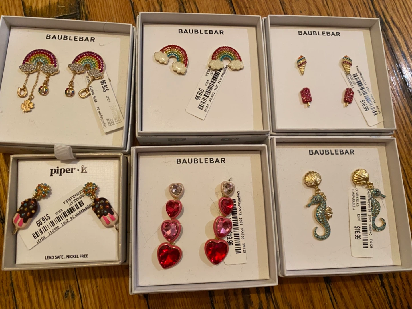 BaubleBar and piper k earrings new with tags $10 each