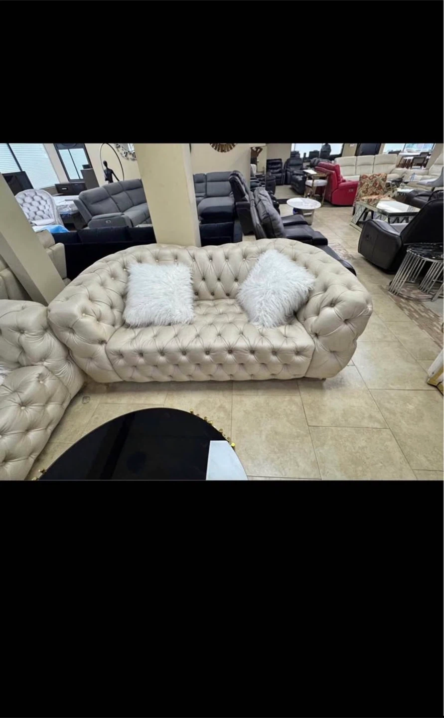 Tufted Chesterfield Sofa Set - photo 3