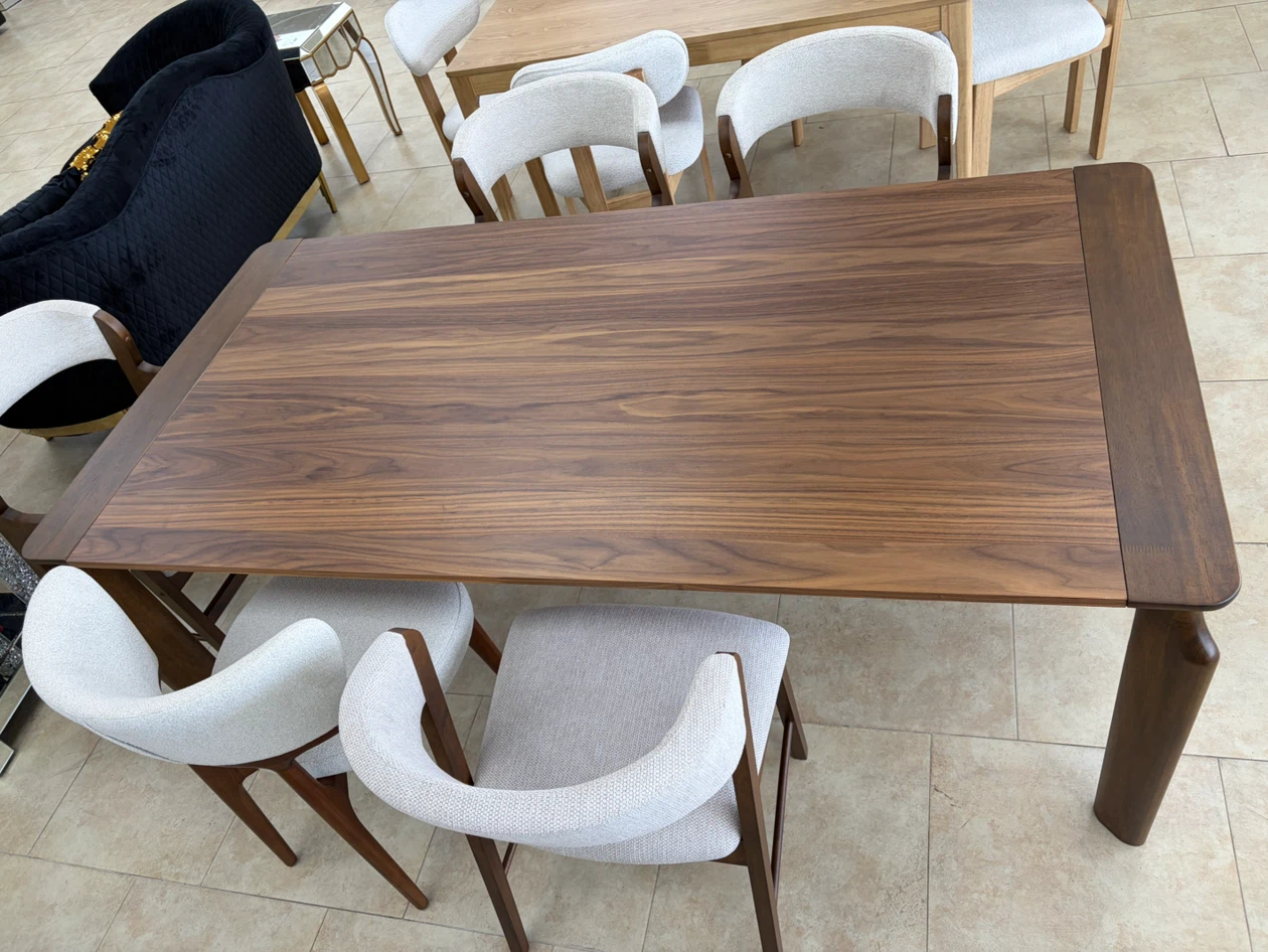 Walnut Dining Table with Tapered Legs - photo 4