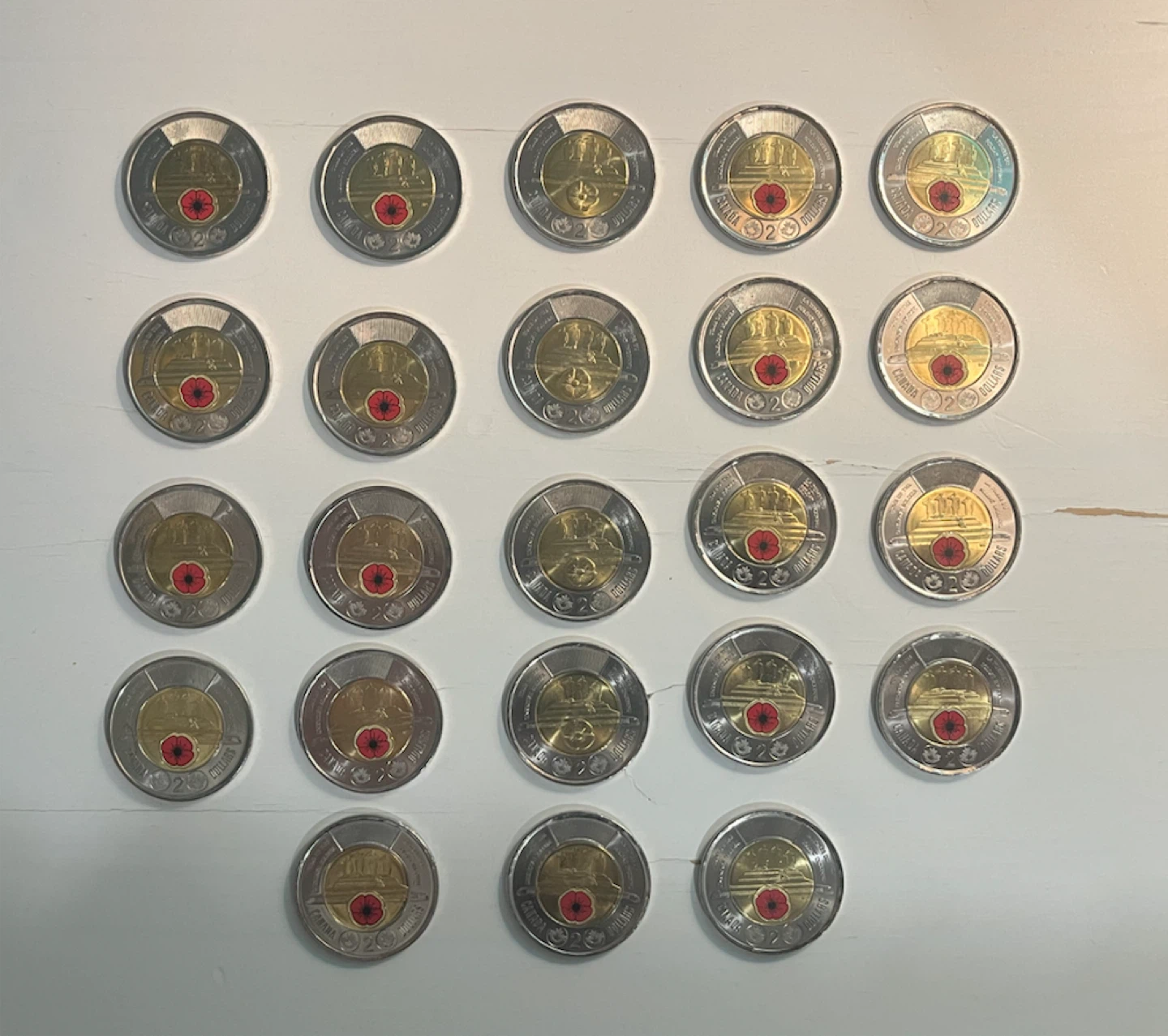 2025 Canada $2 Coins (Tomb of the Unknown Soldier) - 23 coins
