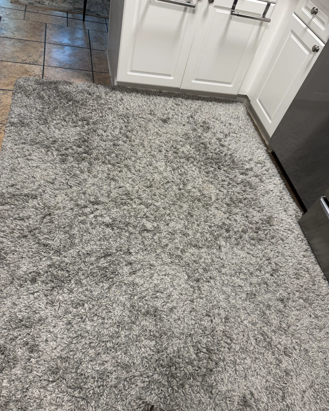 Grey Shag Area Rug from Walmart