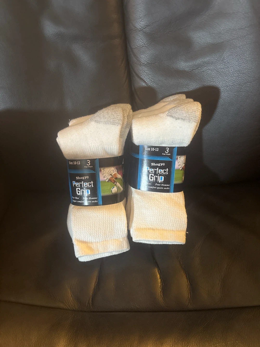 Shagye Perfect Grip Men's Socks - Size 10-13 (3 Pair Pack)
