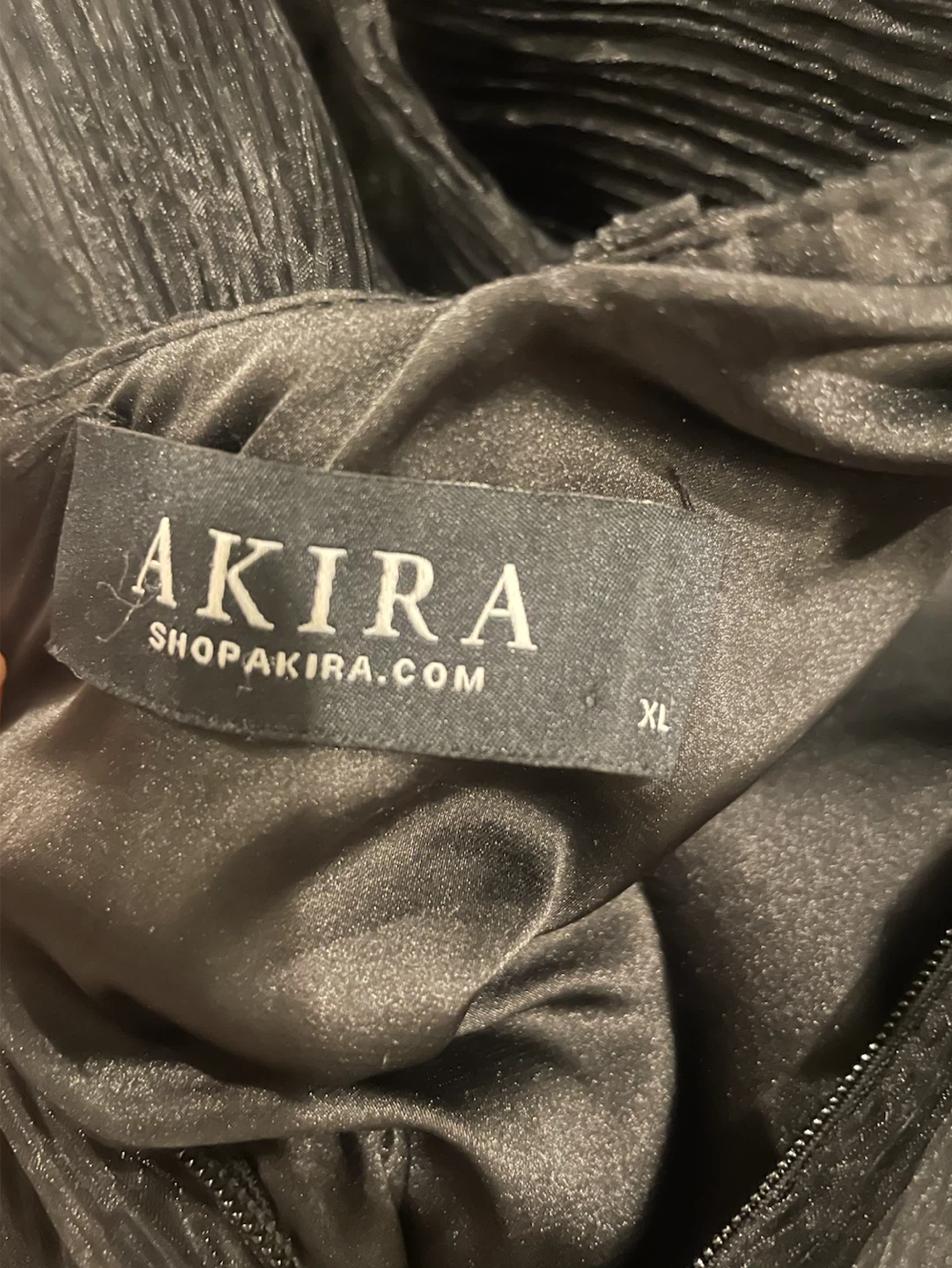 AKIRA Black Ruffled Dress - XL - photo 3