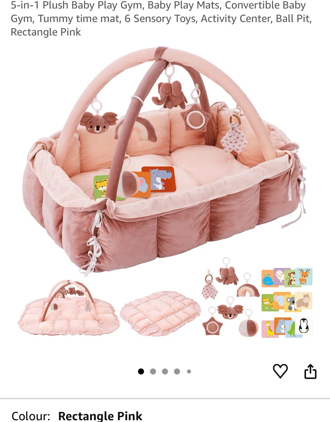5-in-1 Baby Play Gym and Activity Mat G5P