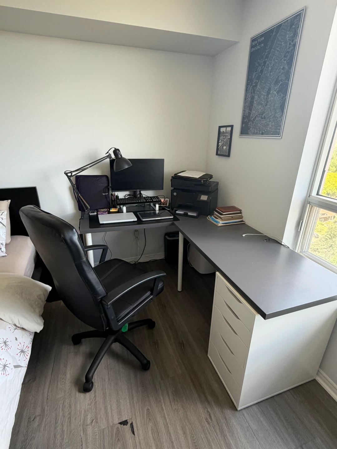 L-Shaped Desk with Drawer Unit - photo 2
