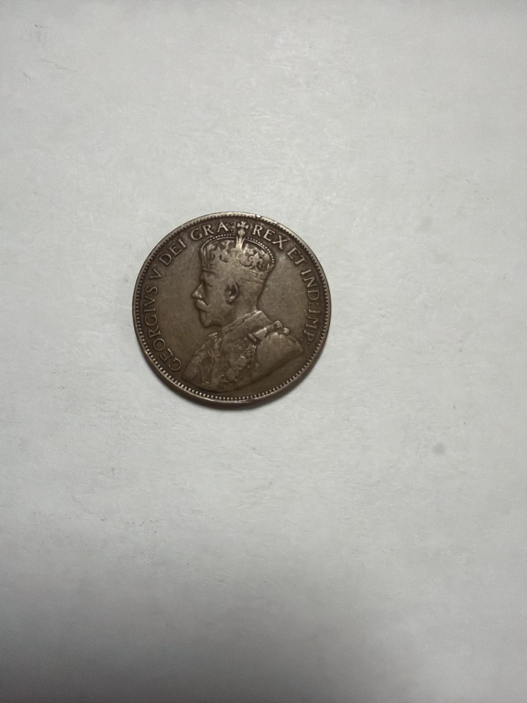1916 Canada Large One Cent Coin - photo 2