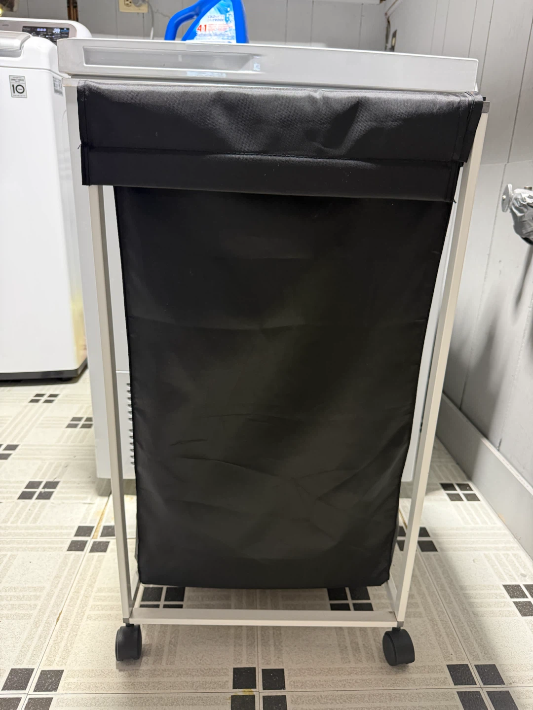 Rolling Laundry Hamper with Wheels & Removable Fabric Bag