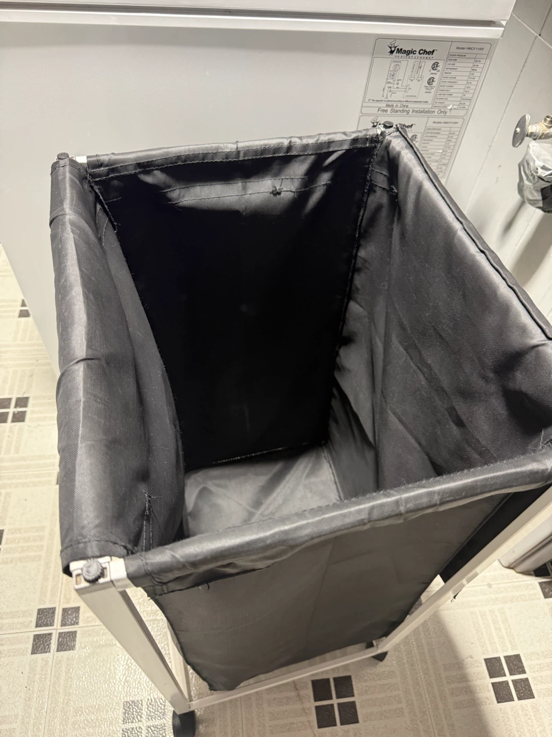 Rolling Laundry Hamper with Wheels & Removable Fabric Bag - photo 3