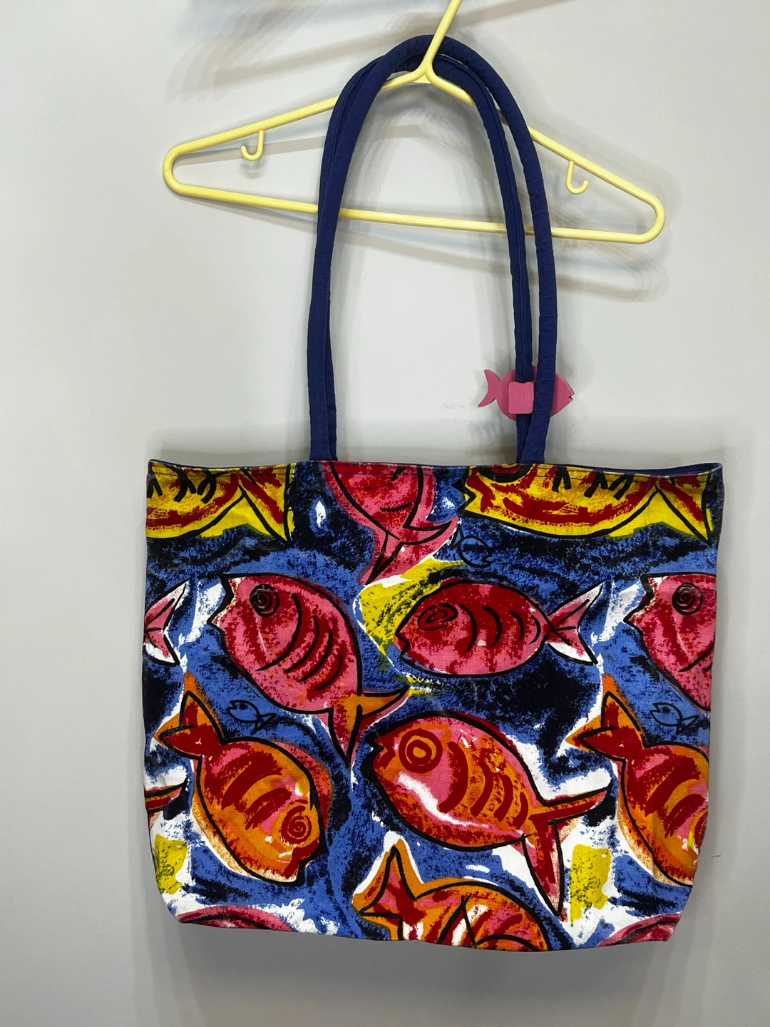Tote Bag with Fish Pattern - photo 4