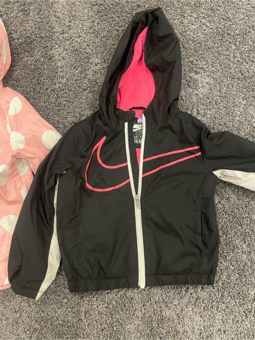 Girls Pink Polka Dot Rain Jacket - photo 3