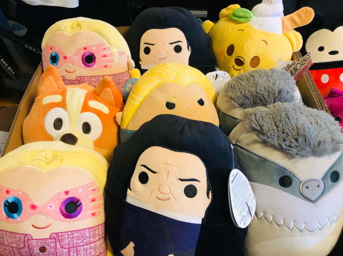 $10  EACH Squishmallow Plush Toys - Disney, Harry Potter & Bluey