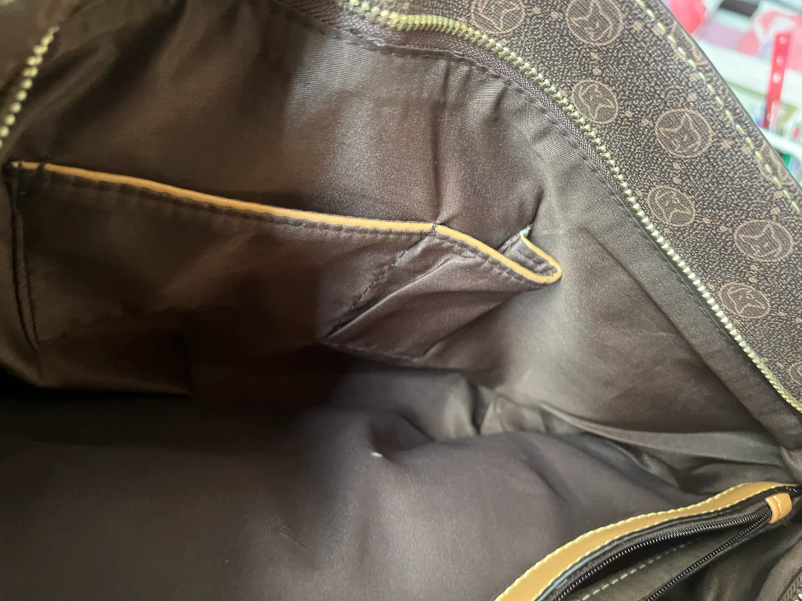 Brown Tote Bag with Tan Accents, new condition - photo 5