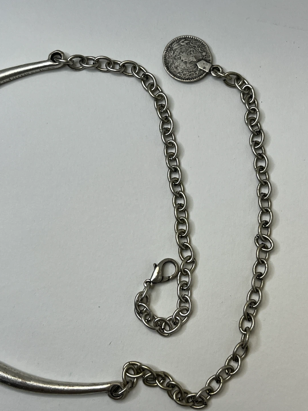 Stunning Antique Style Silver-tone Pendant Necklace - photo 4