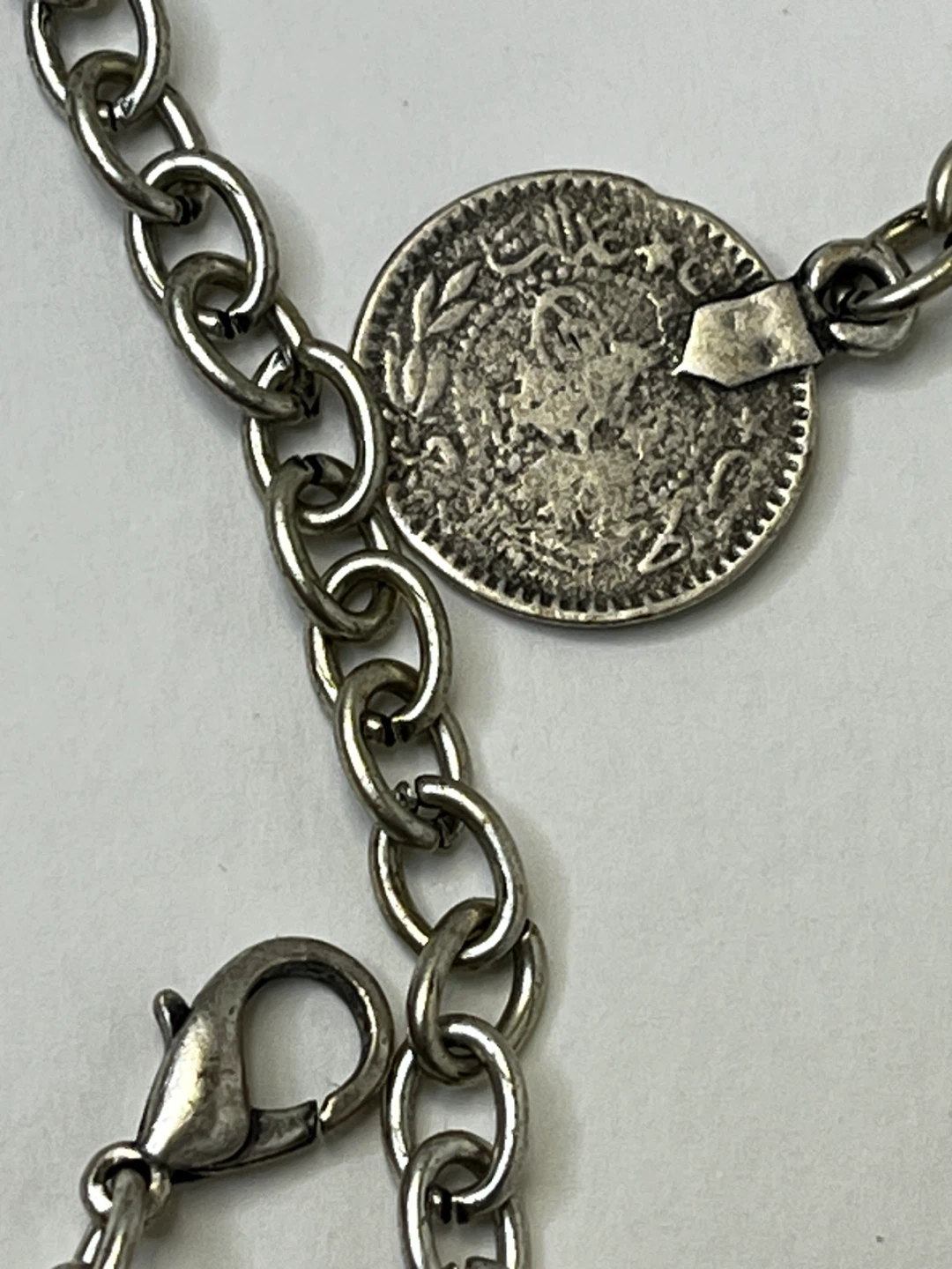 Stunning Antique Style Silver-tone Pendant Necklace - photo 5