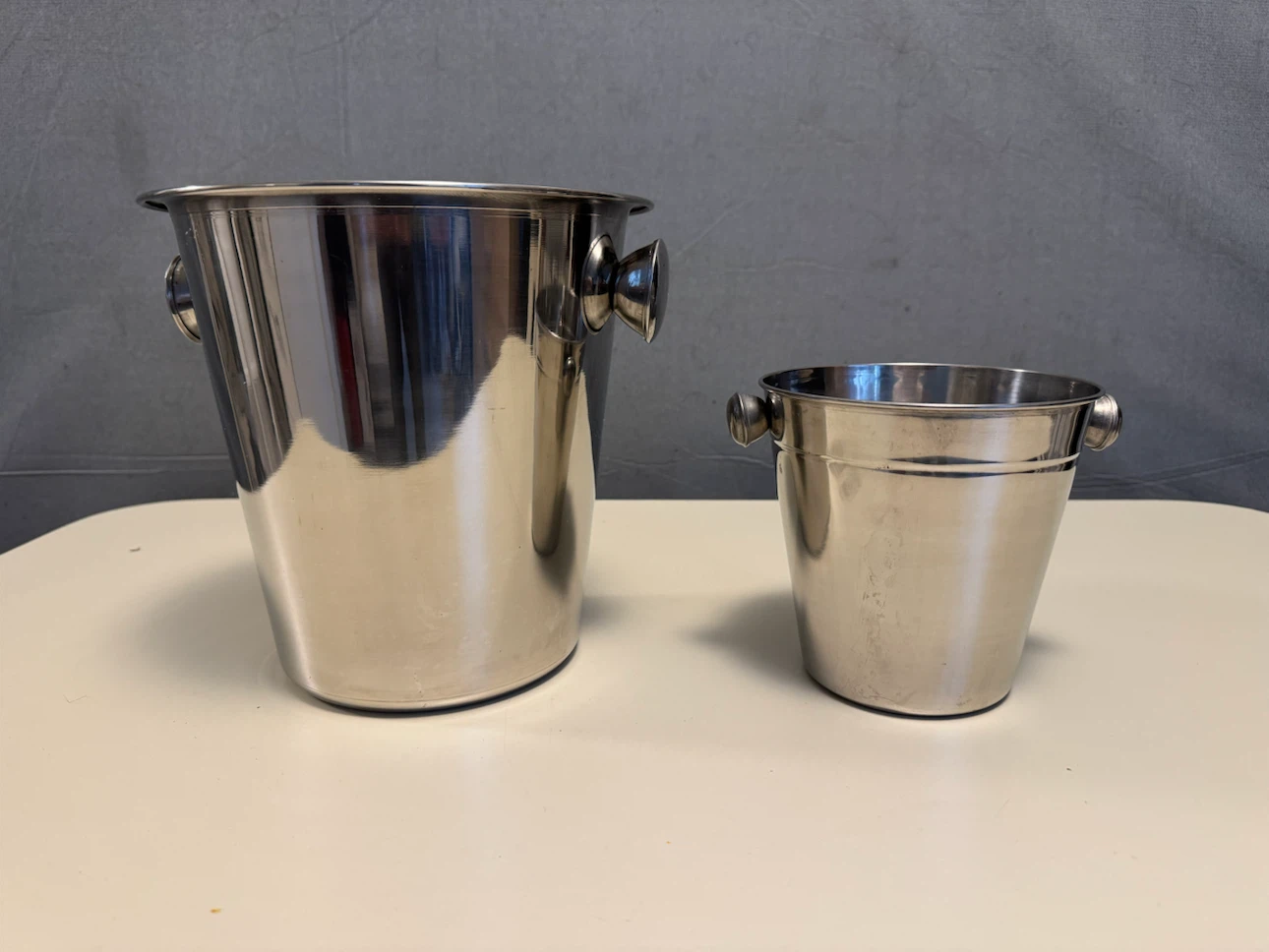 Gourmet de Paris Stainless Steel Ice Buckets (Set of 2) - photo 2