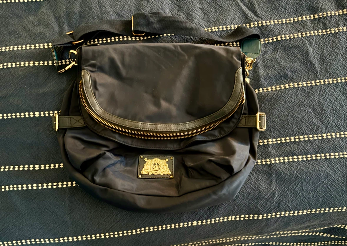 Juicy Couture Navy Nylon Shoulder Bag