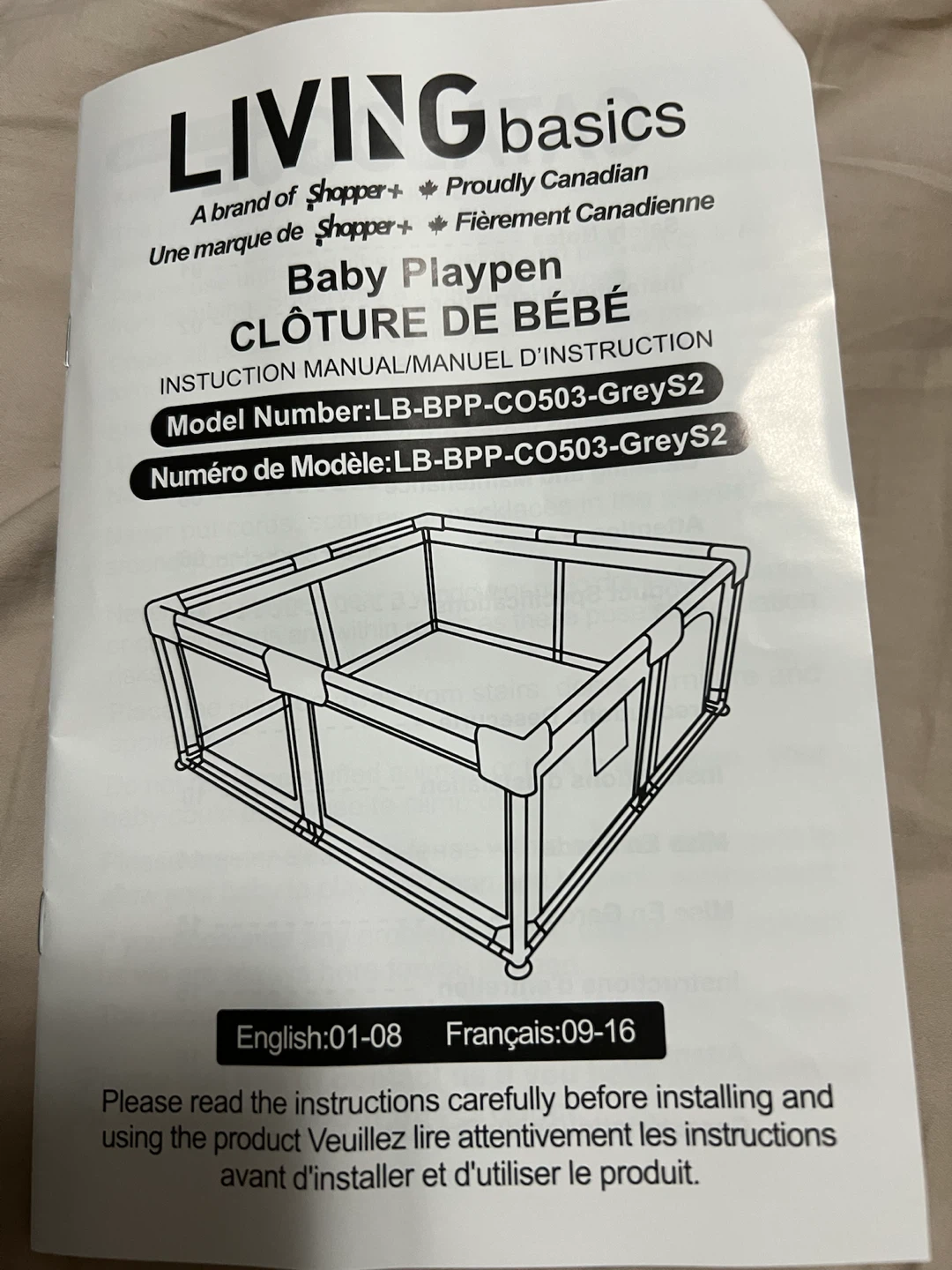 LIVING basics Baby Playpen - Grey - photo 2