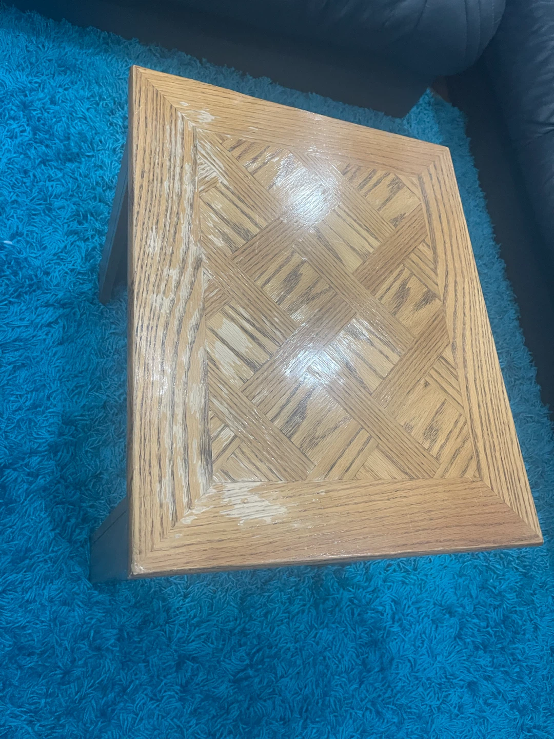 Wooden End Table - photo 2