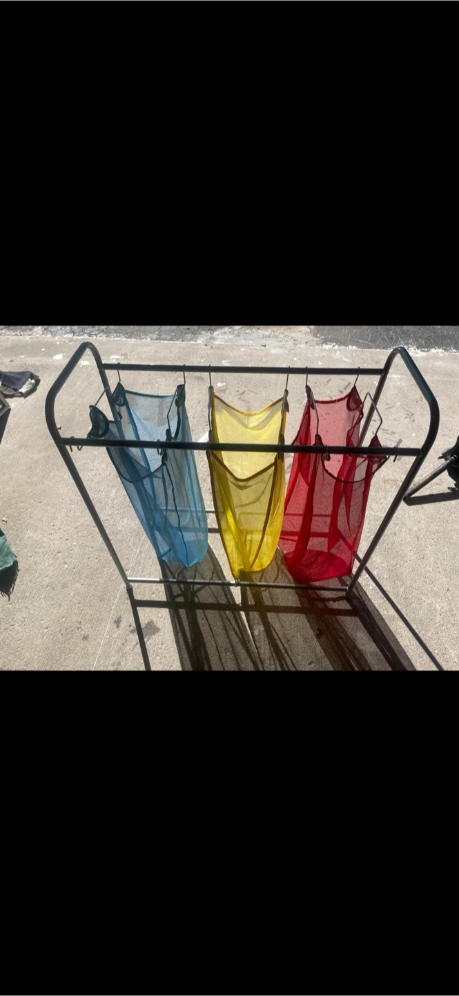 3-Bag Laundry Sorter Rack