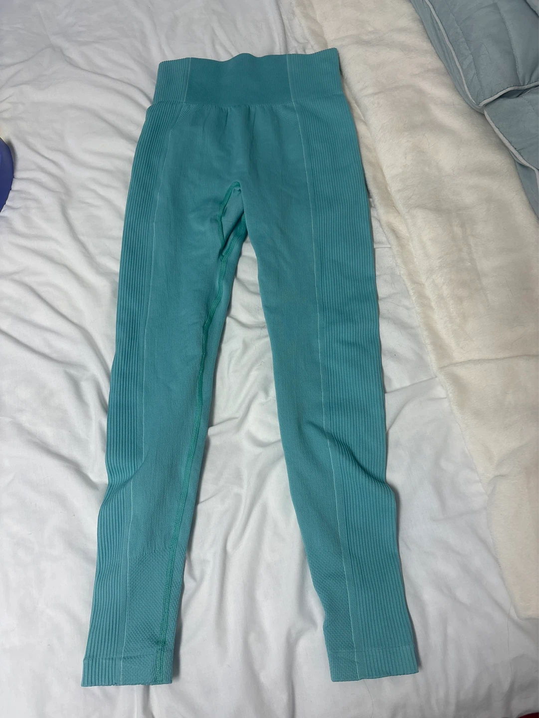 Teal High-Waisted Seamless Leggings