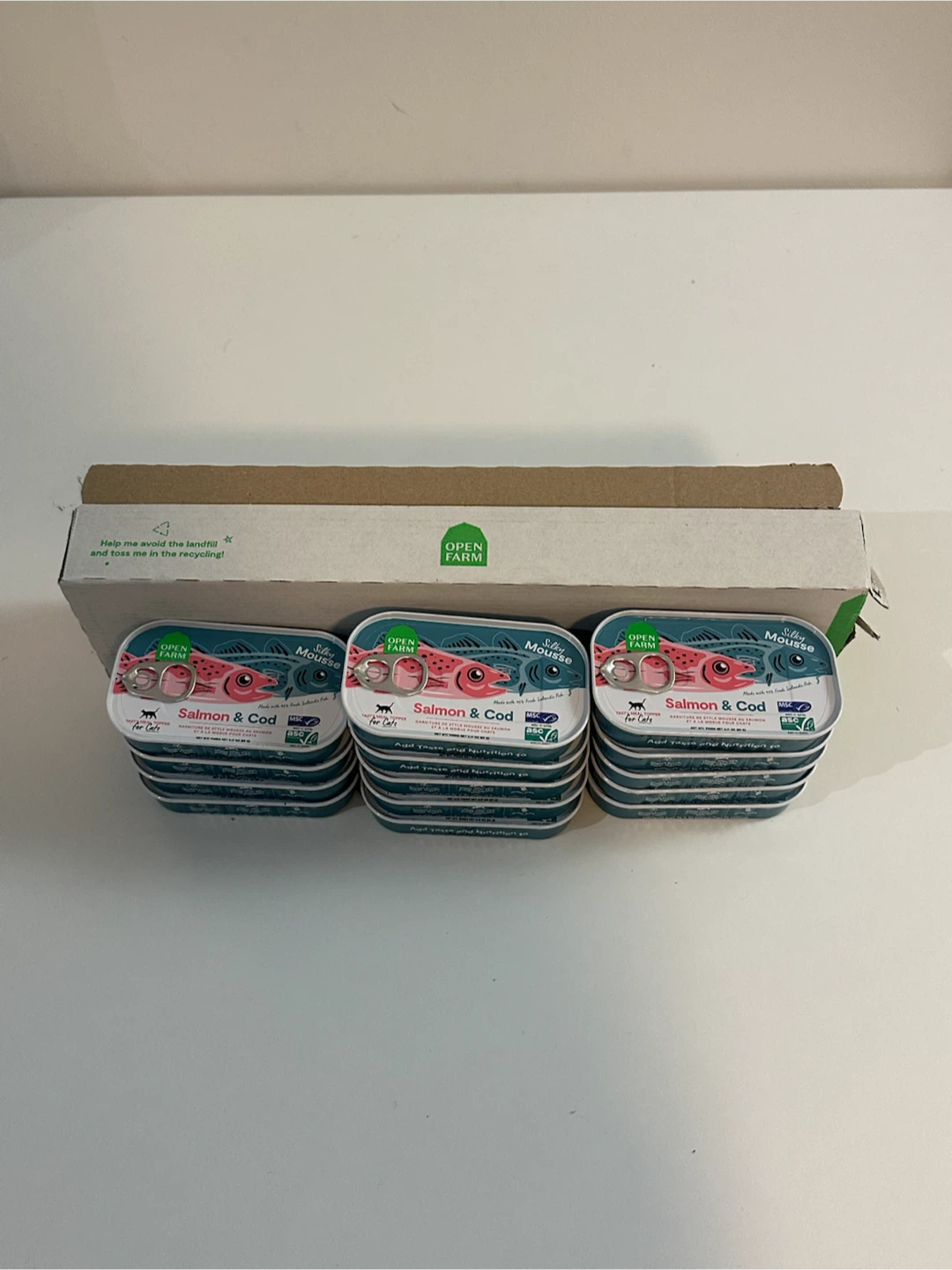 Open Farm Salmon & Cod Cat Food Mousse (3-pack) - photo 2