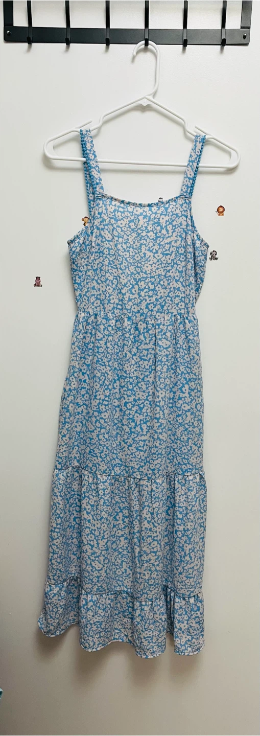 Girls Floral Tiered Dress