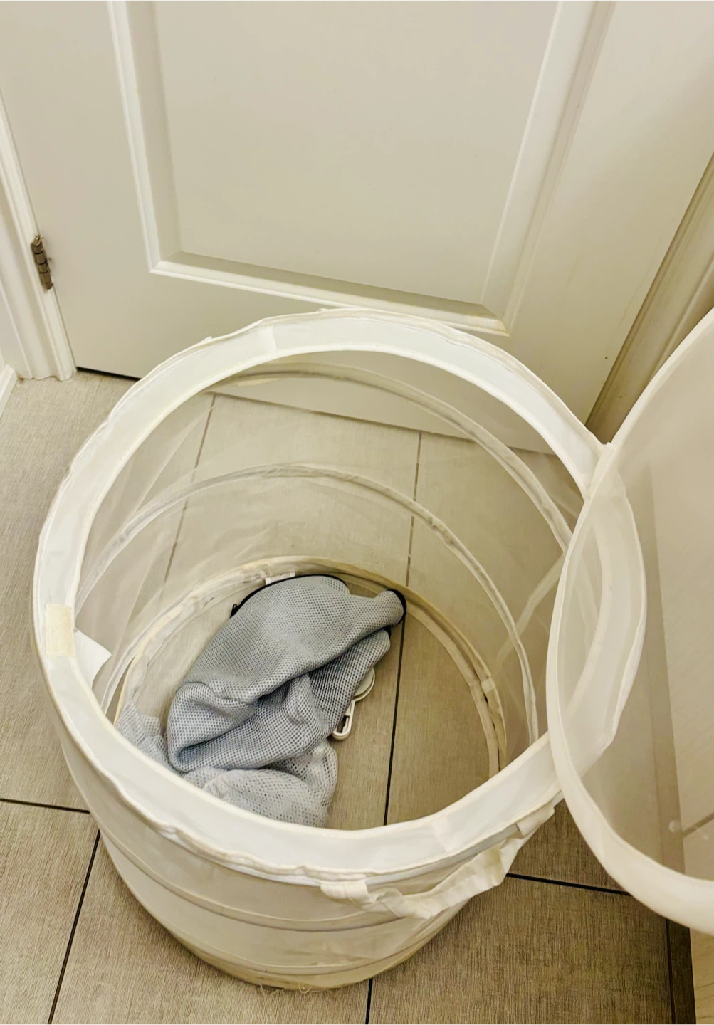 White Pop-Up Laundry Hamper - photo 2