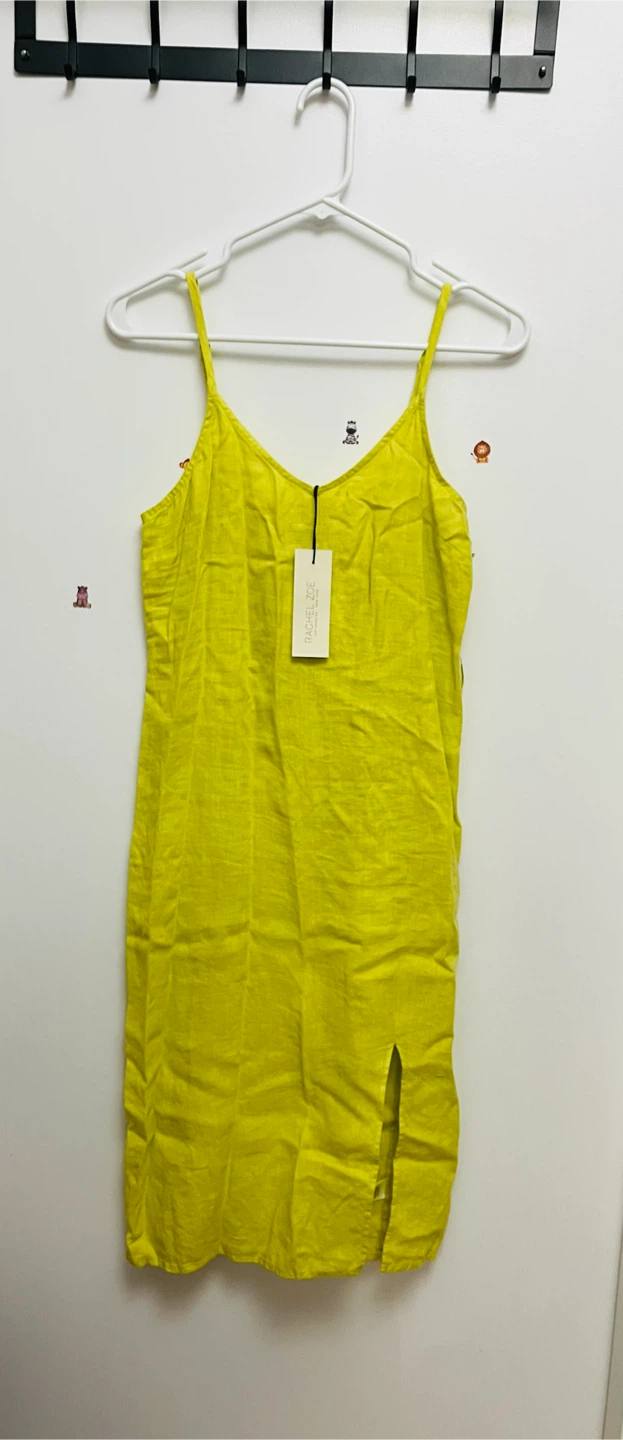 Rachel Zoe Yellow Slip Dress