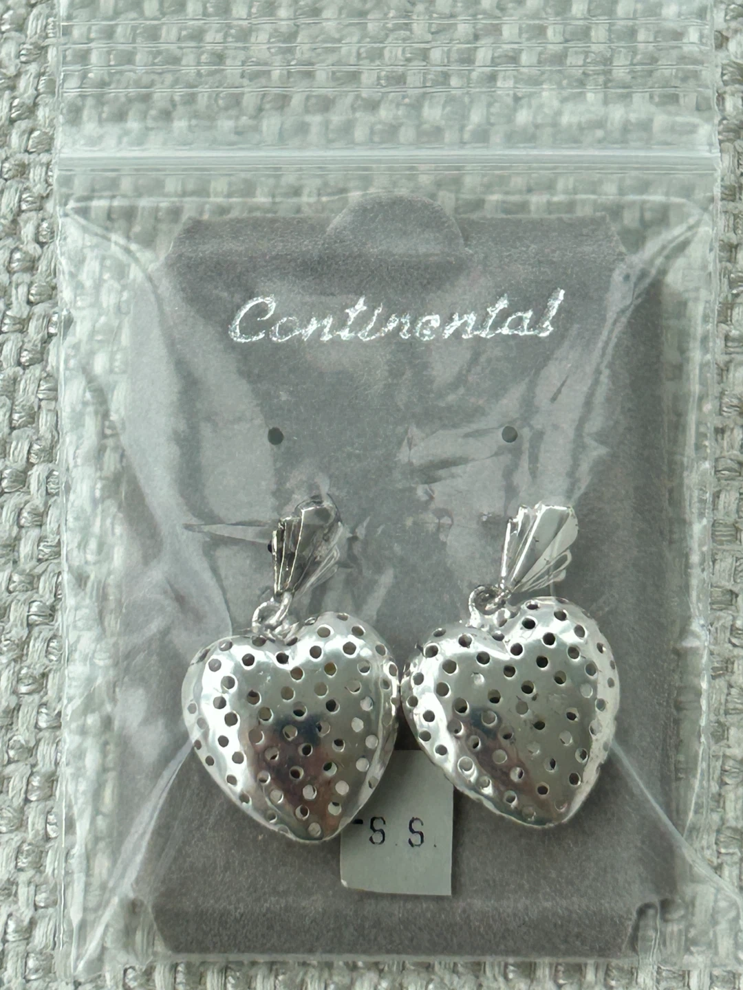 Continental Heart Dangle Earrings Sterling Silver - photo 3