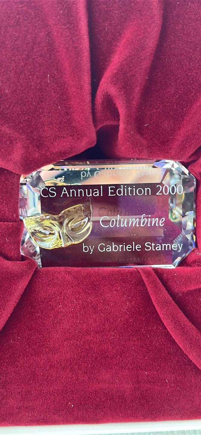 SCS Annual Edition 2000 Columbine Crystal Sculpture