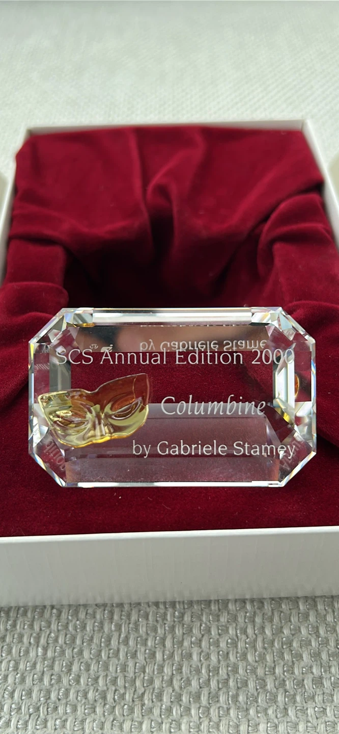 SCS Annual Edition 2000 Columbine Crystal Sculpture - photo 3