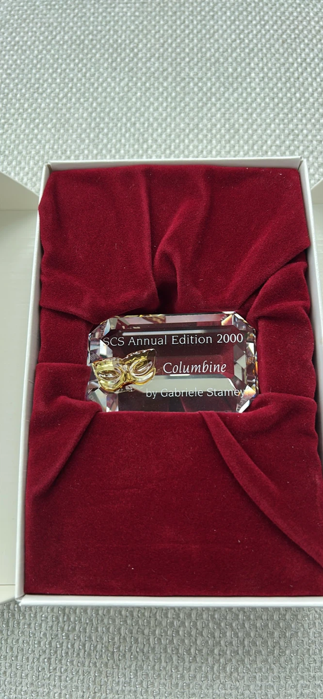 SCS Annual Edition 2000 Columbine Crystal Sculpture - photo 5