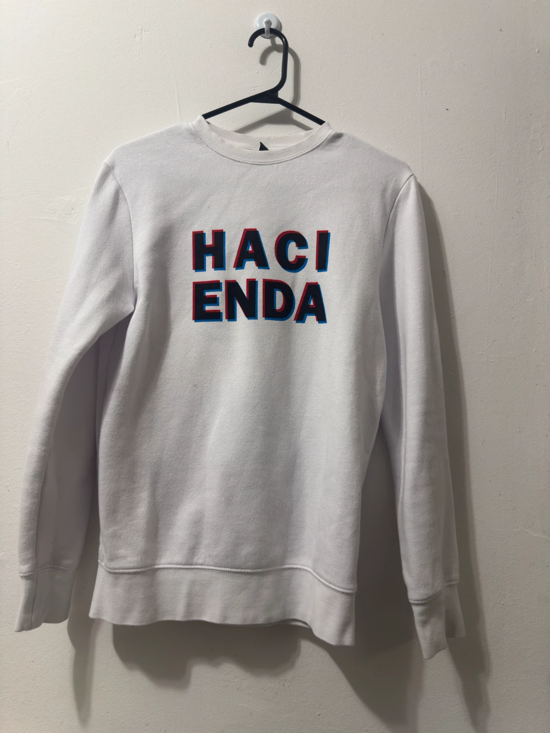 H&M "Hacienda" Crewneck Sweater - White - XS