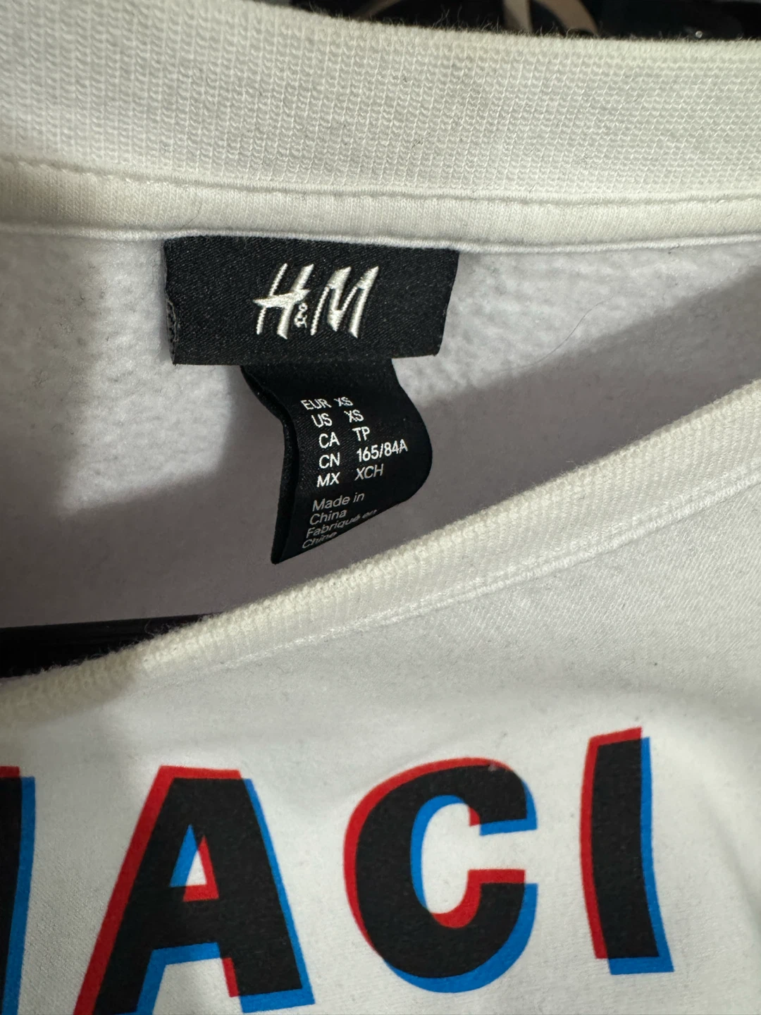 H&M "Hacienda" Crewneck Sweater - White - XS - photo 3
