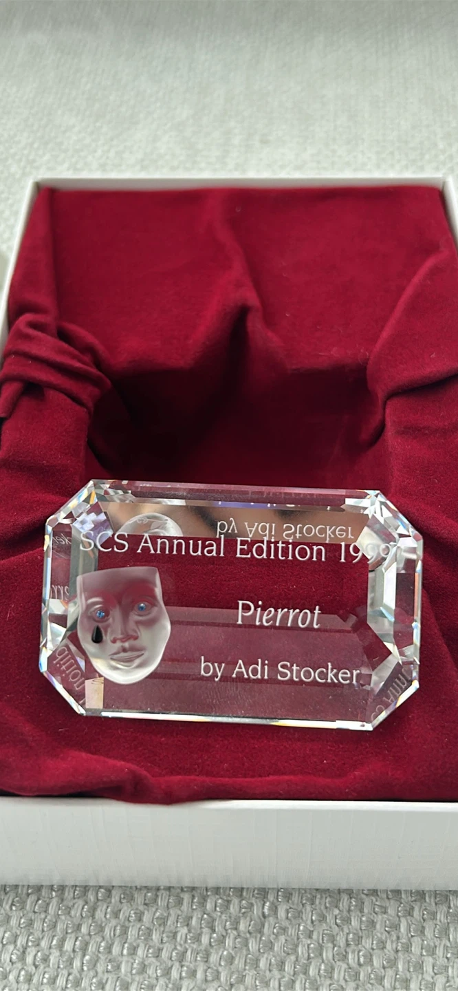 SCS Annual Edition 1999 Pierrot by Adi Stocker Crystal - photo 3