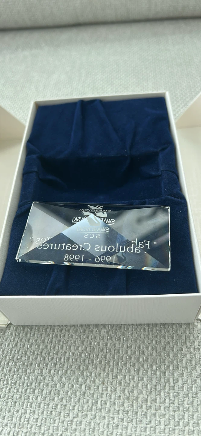 Swarovski SCS Fabulous Creatures Crystal Plaque 1996-1998 - photo 4