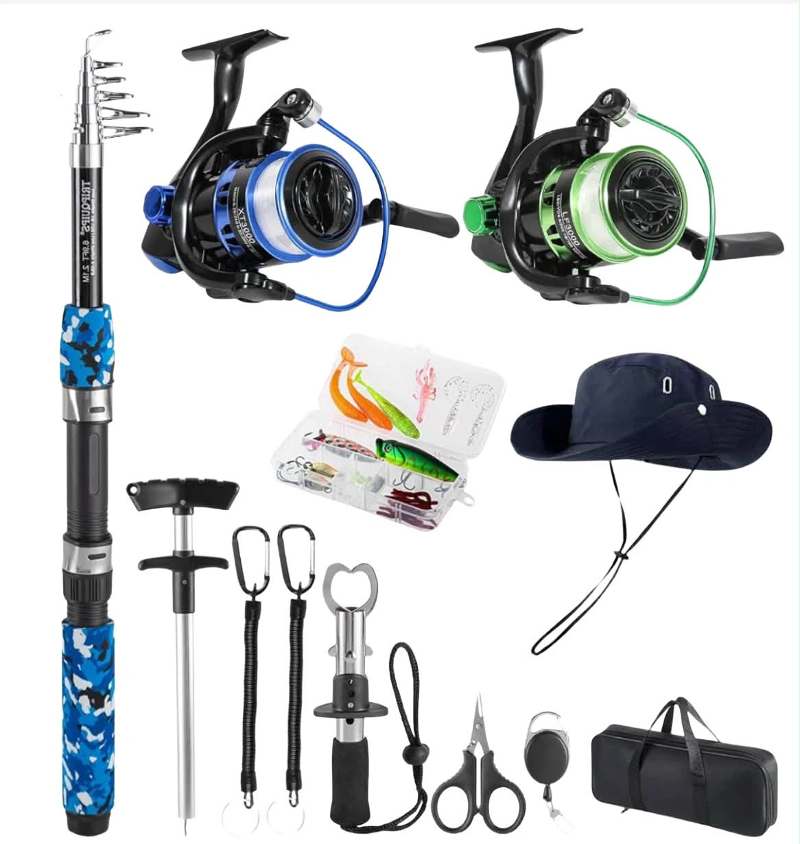 Fishing Rod and Reel Combo with Accessories