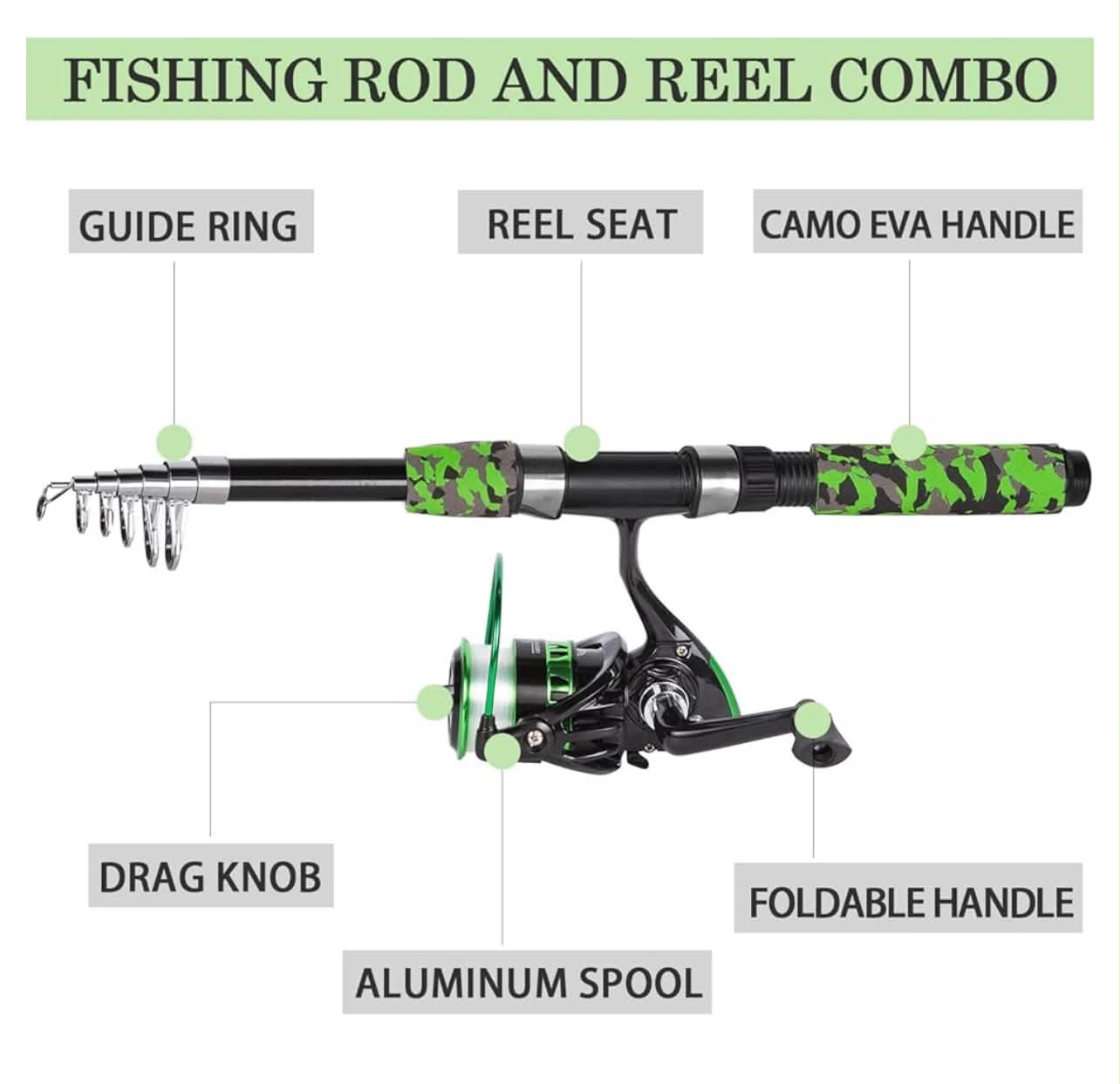 Fishing Rod and Reel Combo with Accessories - photo 3